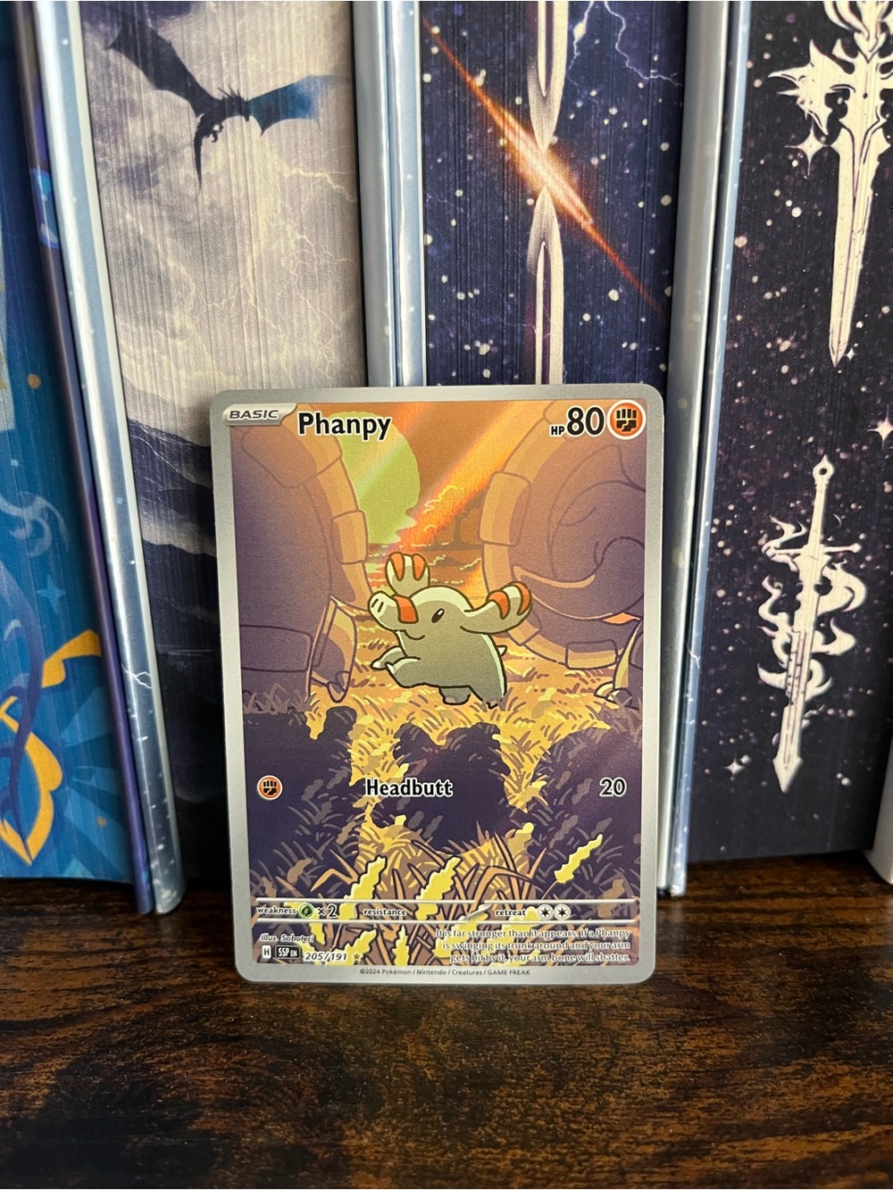 Phanpy Pokemon Surging Sparks Illustration Rare Card 205/191